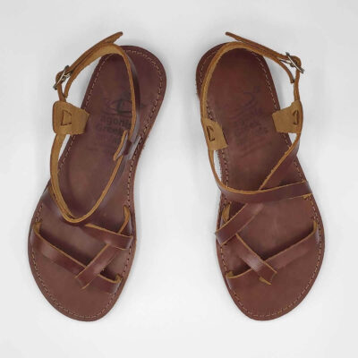 Mens Leather Roman Sandals | Ammos | Pagonis Greek Sandals