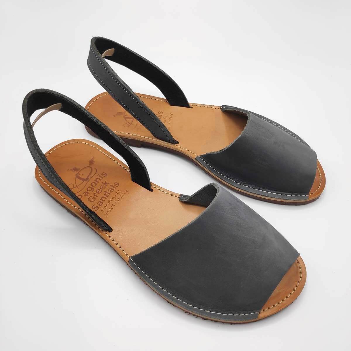 Agali Menorquinas Style Leather Sandal - Leather Sandals | Pagonis ...