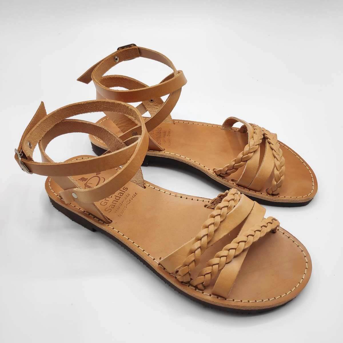 SI.MOU.SI flat ankle strap sandals