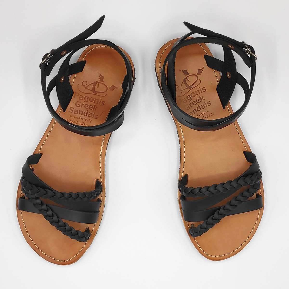 SI.MOU.SI flat ankle strap sandals