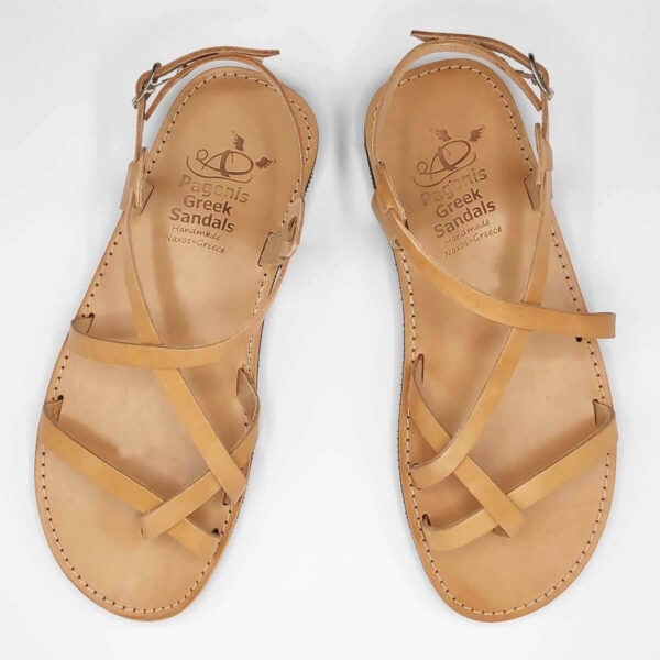 AMMOS Men leather sandals | Pagonis Greek Sandals