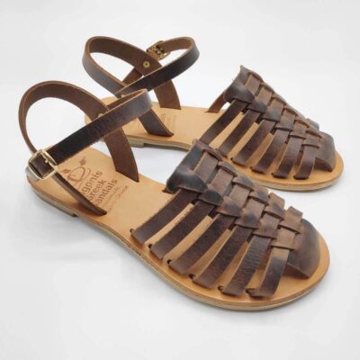 leather slides women's closed toe