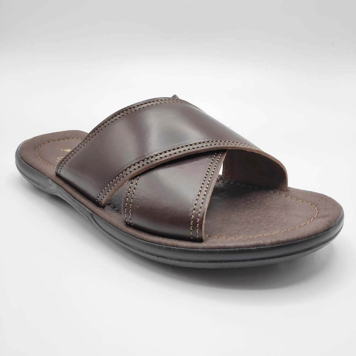 X Crossover Sandals Comfort Men Sofr Sole Men Slipper - Leather Sandals |  Pagonis Greek Sandals