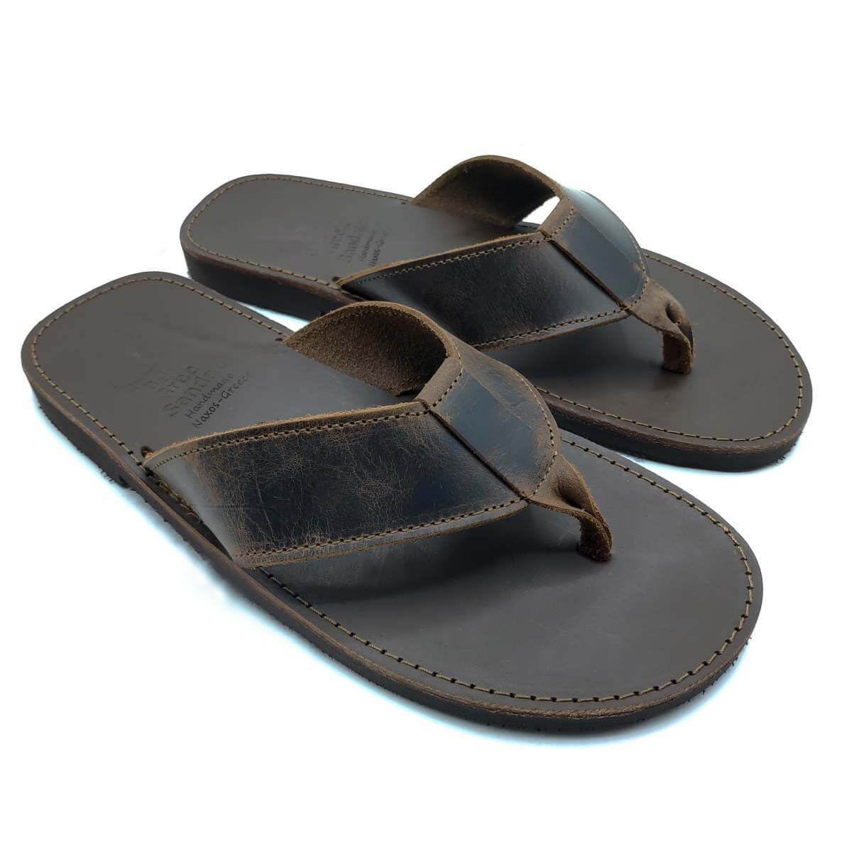 Mens Greek Style Sandals thong sandals | Pagonis Greek Sandals