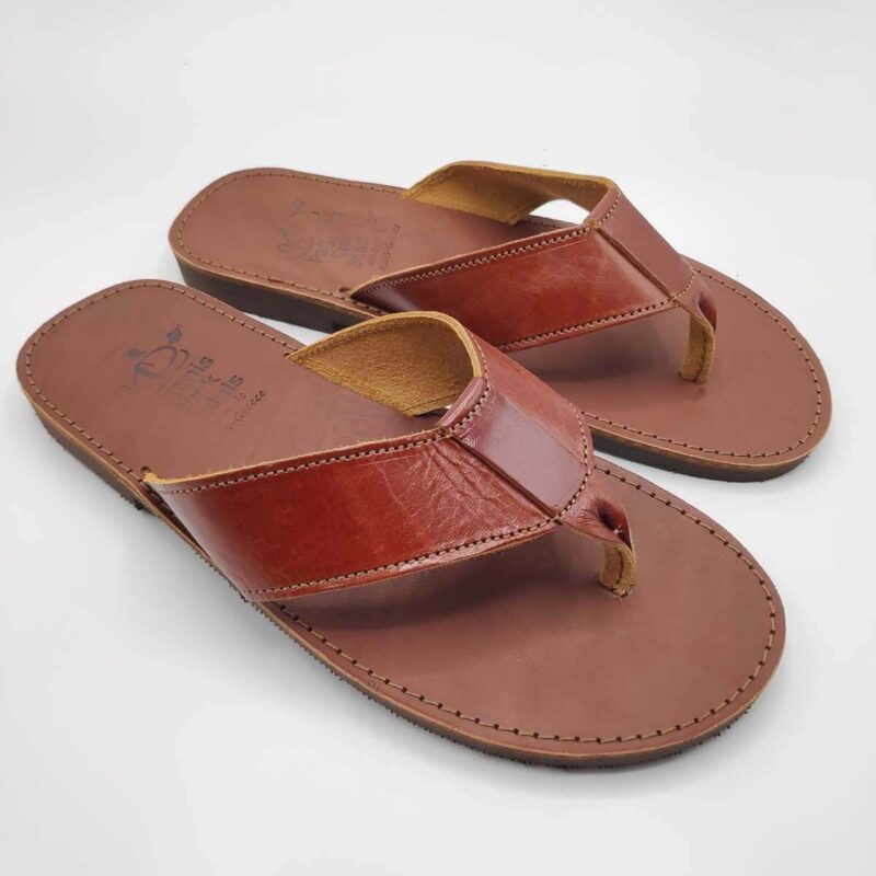 Mens Greek Style Sandals thong sandals Pagonis Greek Sandals