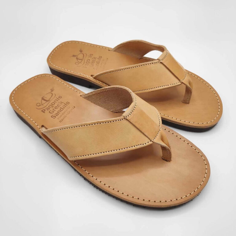 Mens Greek Style Sandals thong sandals Pagonis Greek Sandals