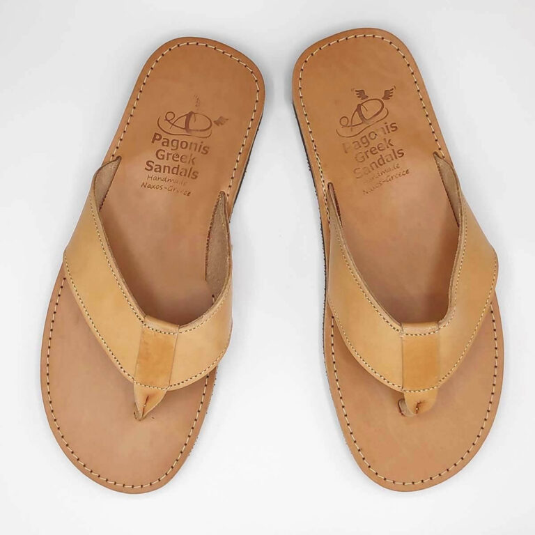 Mens Greek Style Sandals thong sandals Pagonis Greek Sandals