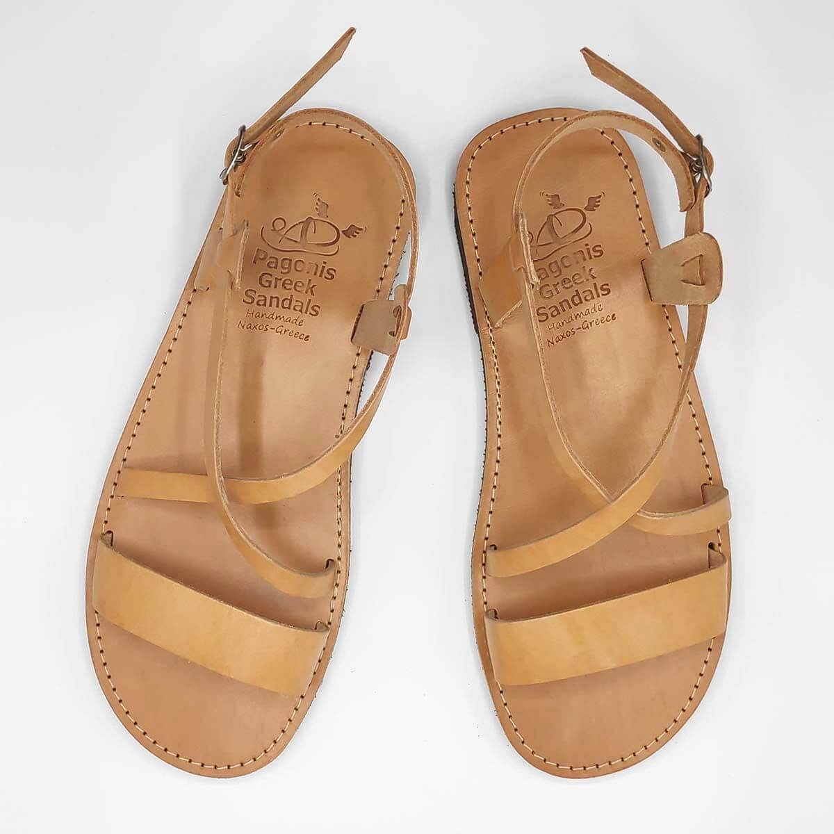 Greek Style Sandals Mens Plaka - Leather Sandals | Pagonis Greek Sandals