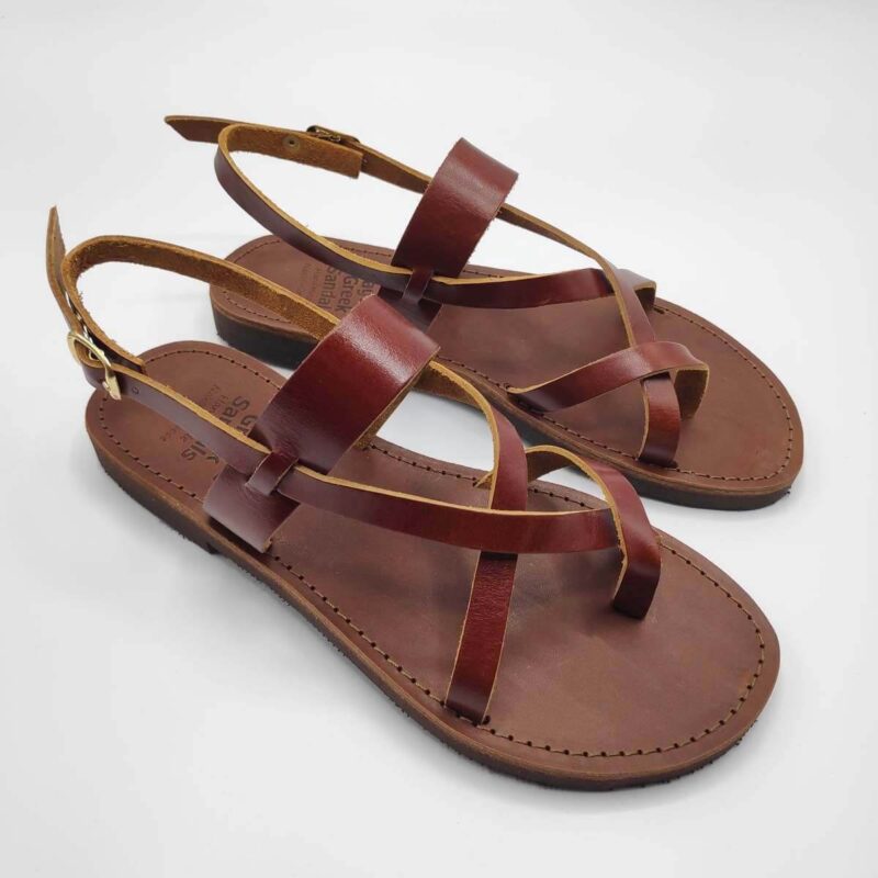 AGIASOS Back Strap Sandals | Pagonis Greek Sandals
