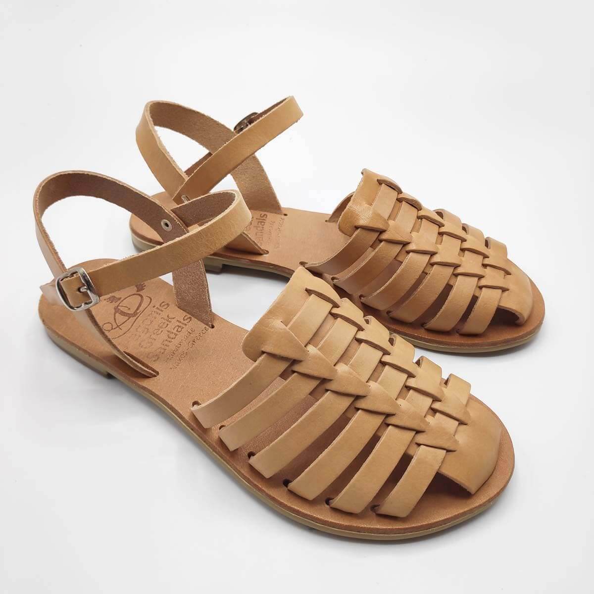VATHI closed toe sandals for women | Pagonis Greek Sandals