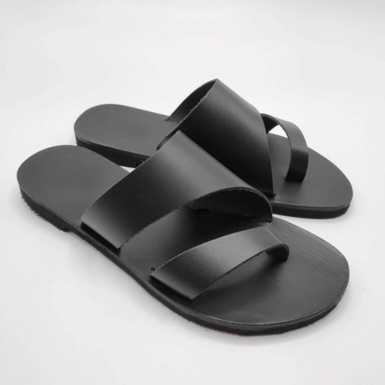 Eksogialos Bunion Hiding Sandals Big Toe Free Leather Sandals