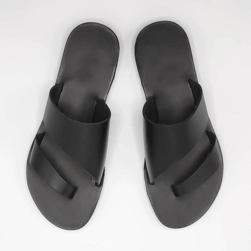 Eksogialos Bunion Hiding Sandals Big Toe Free Leather Sandals