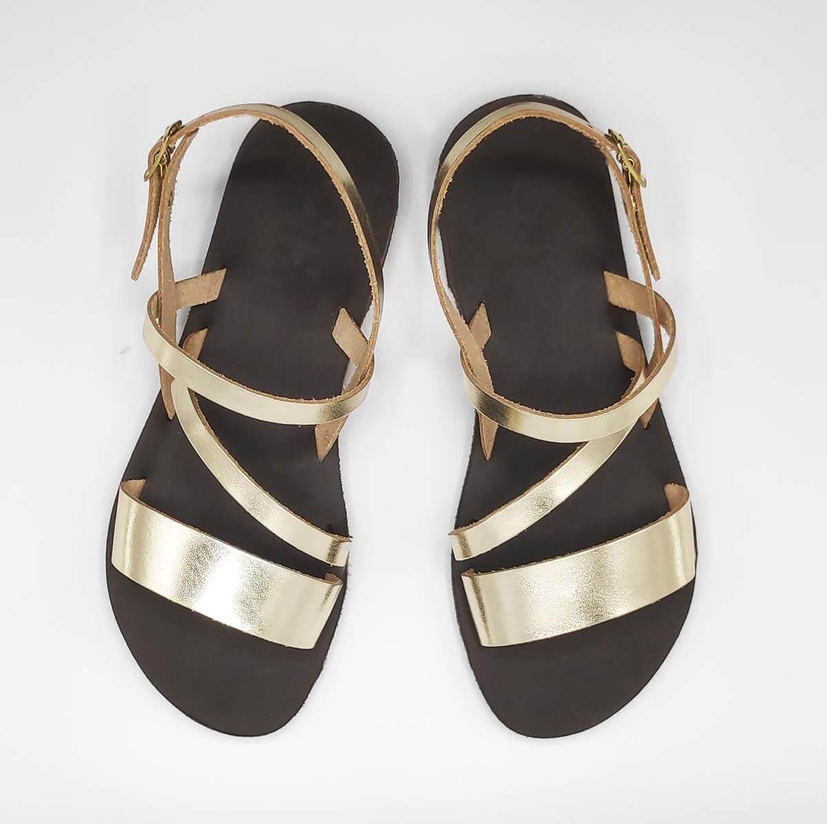 Kini Handmade Hellenik Greek Style Sandal Leather Sandals | Pagonis ...