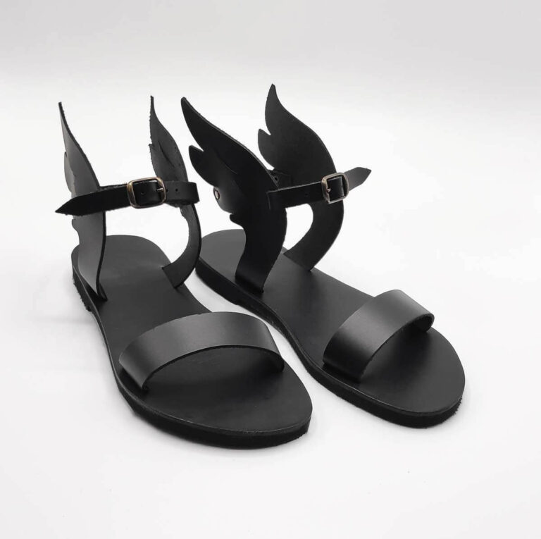 Hermes Greek God Winged Shoes - Leather Sandals | Pagonis Greek Sandals