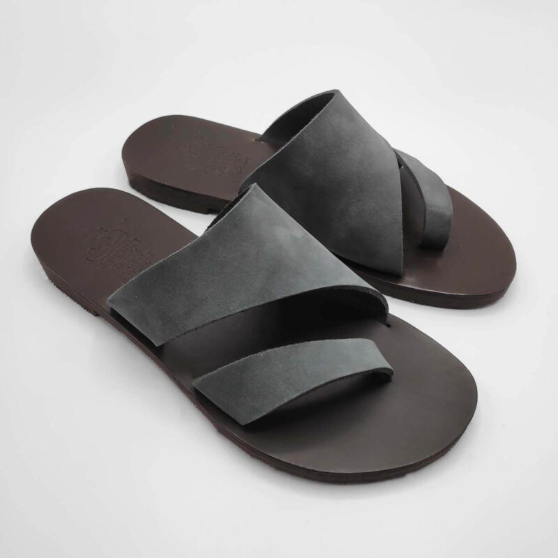 Eksogialos Bunion Hiding Sandals Big Toe Free Leather Sandals