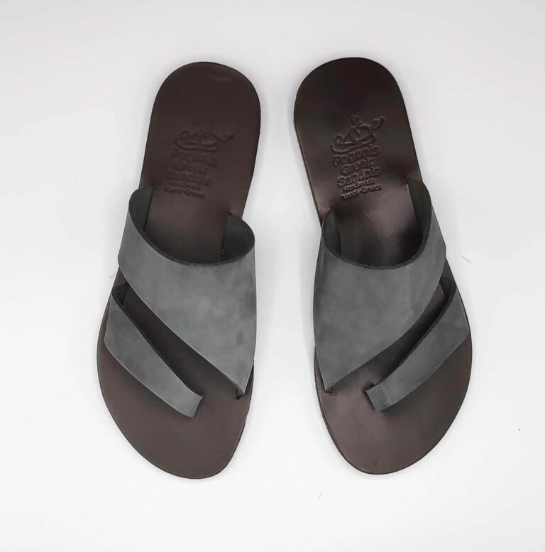 Eksogialos Bunion Hiding Sandals Big Toe Free Leather Sandals