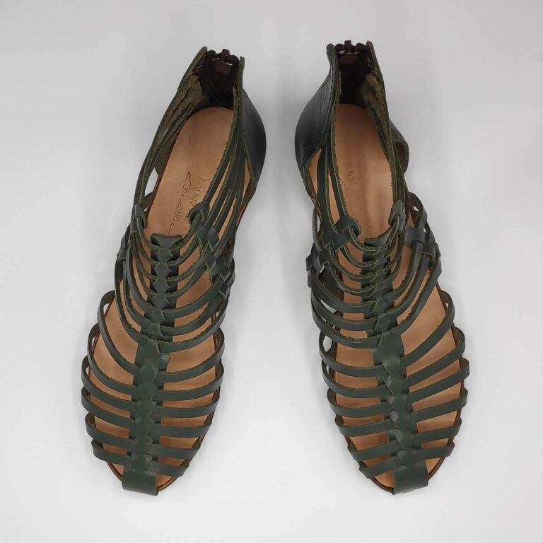 MEDUSA sandals with back zipper | Pagonis Greek Sandals