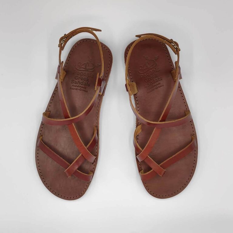 mens leather roman sandals