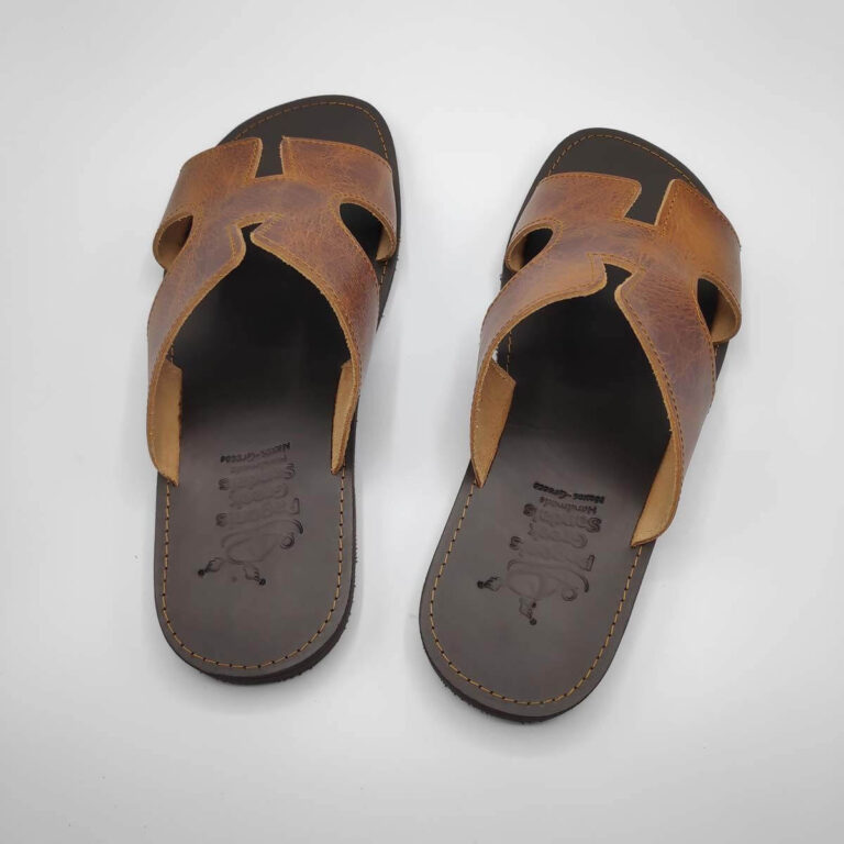 Mens Slides - Hermes Men Leather Slides - Leather Sandals | Pagonis ...