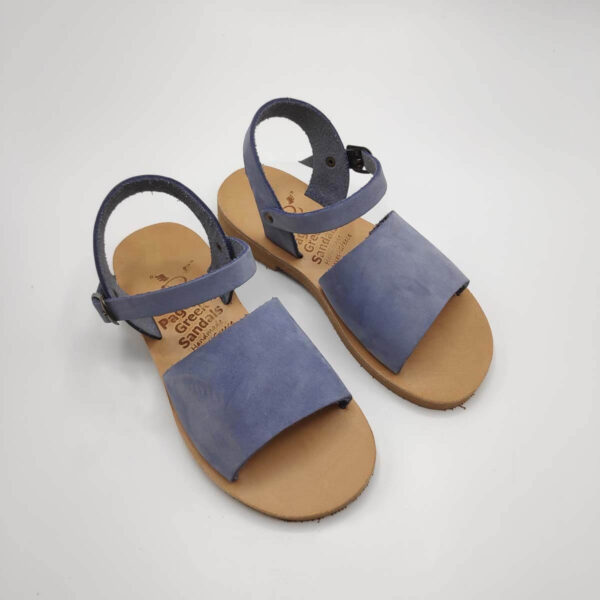 Blue Leather Sandals for boys | Stafili Kids | Pagonis Greek Sandals