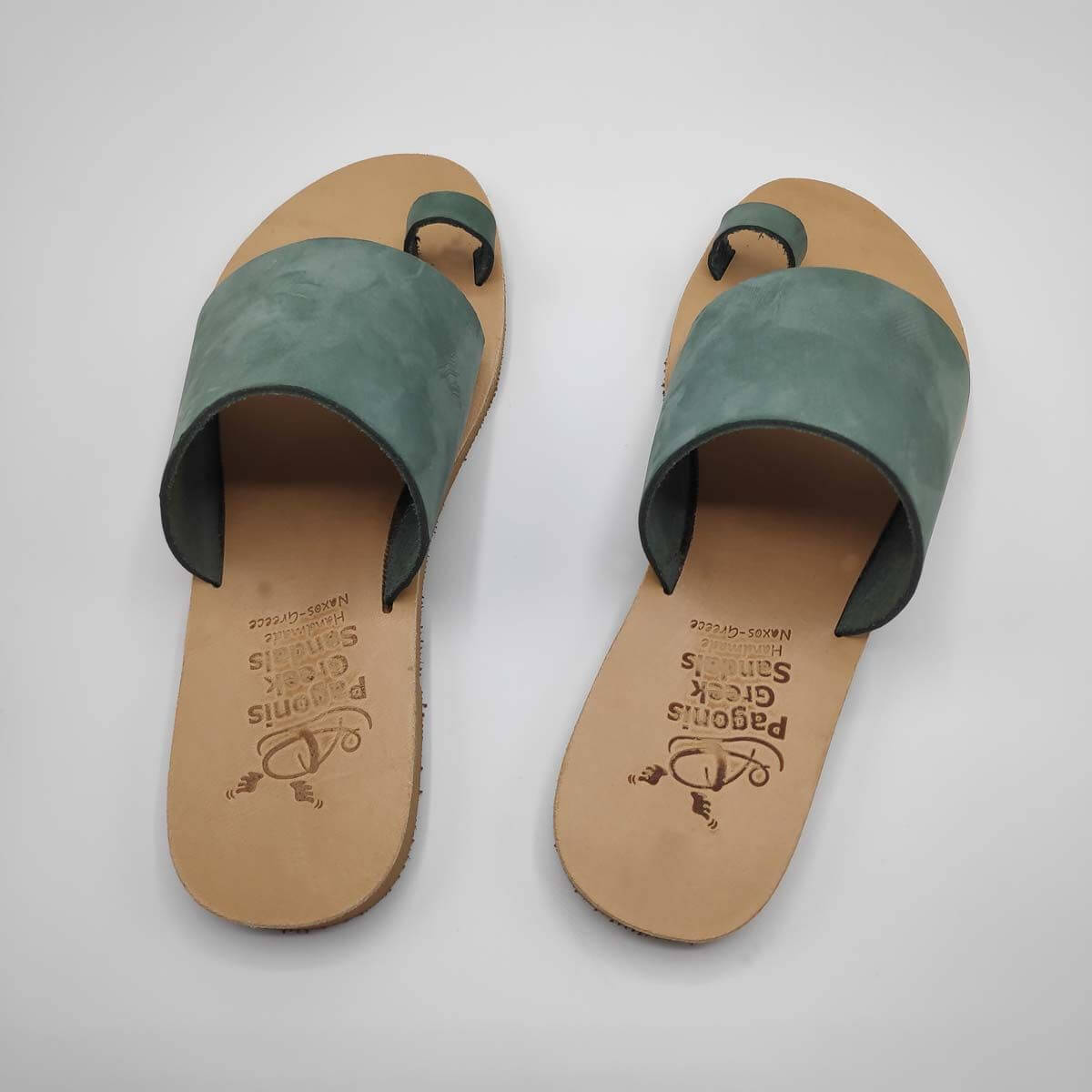 Leather Sandals with Toe Ring | Callisto | Pagonis Greek Sandals