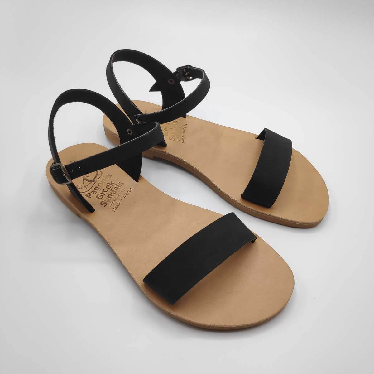 Dhonoussa flat strap sandals | Pagonis Greek Sandals