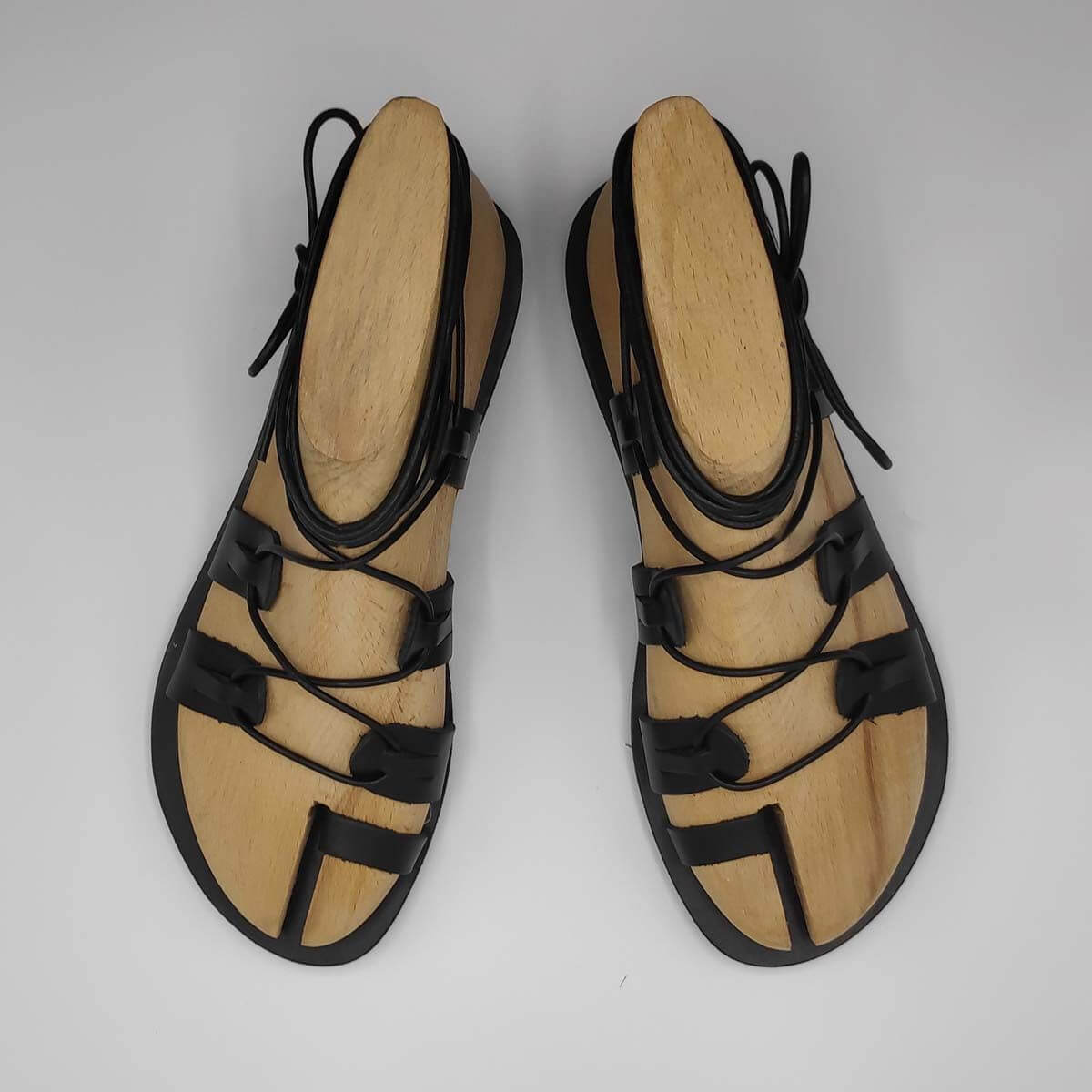 SPARTIAT Lace Up Sandals | Pagonis Greek Sandals