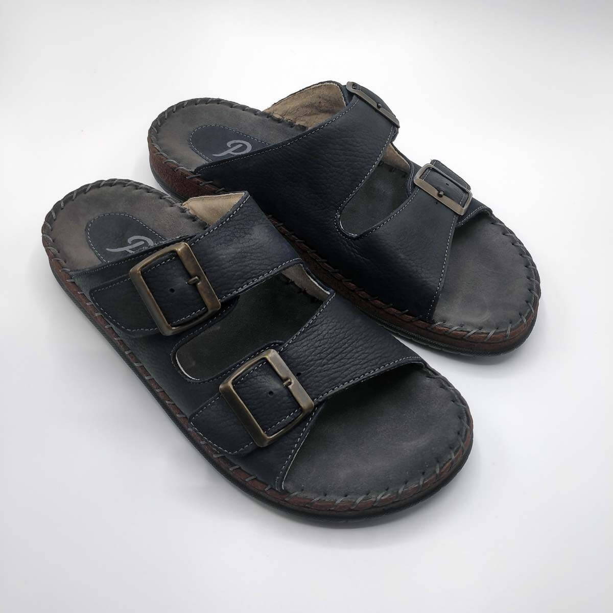Parex Xenon Men Comfort Orthopedic Leather Sandals | Pagonis Greek Sandals