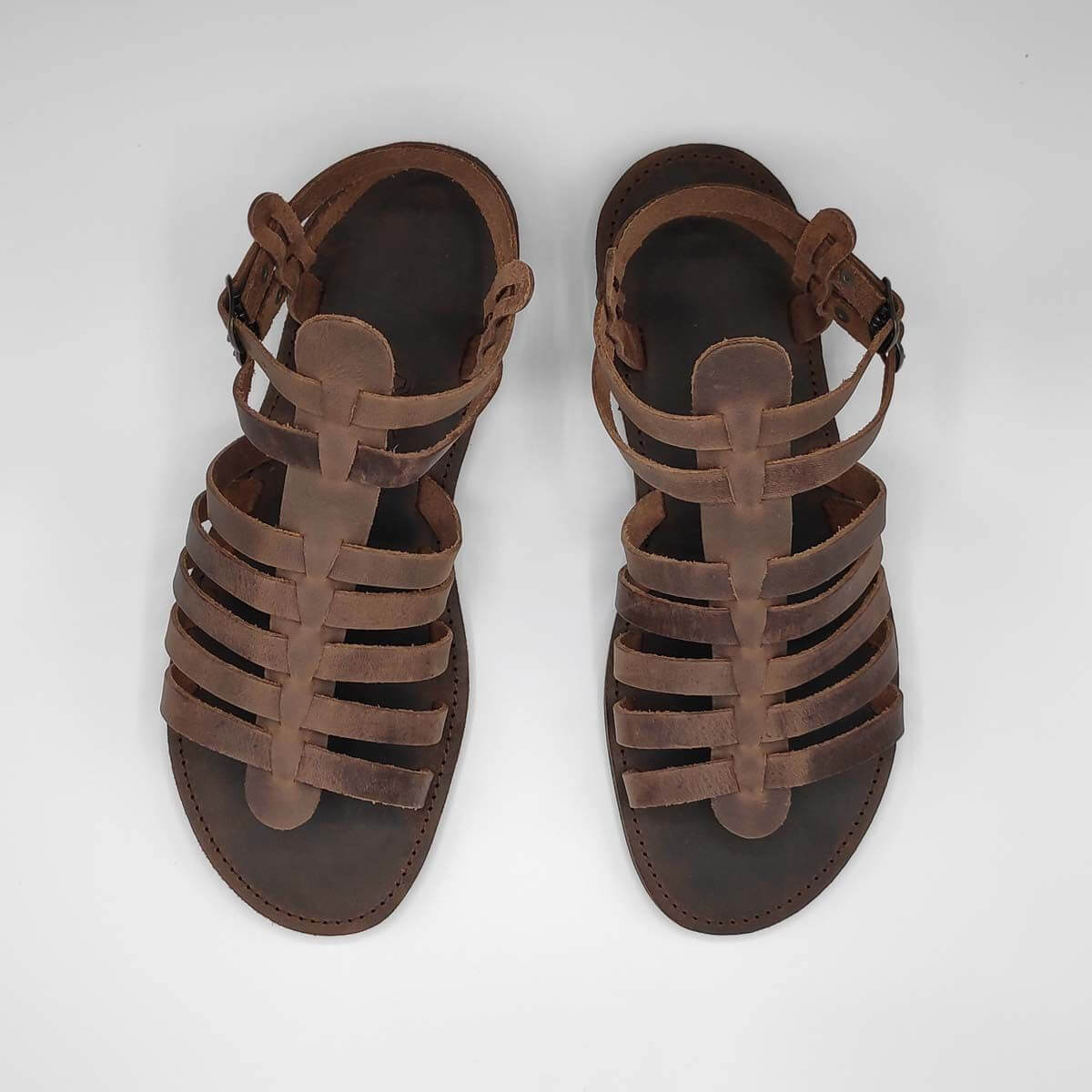 Gladiator Sandals for Men's Leather Sandals - Leather Sandals | Pagonis  Greek Sandals