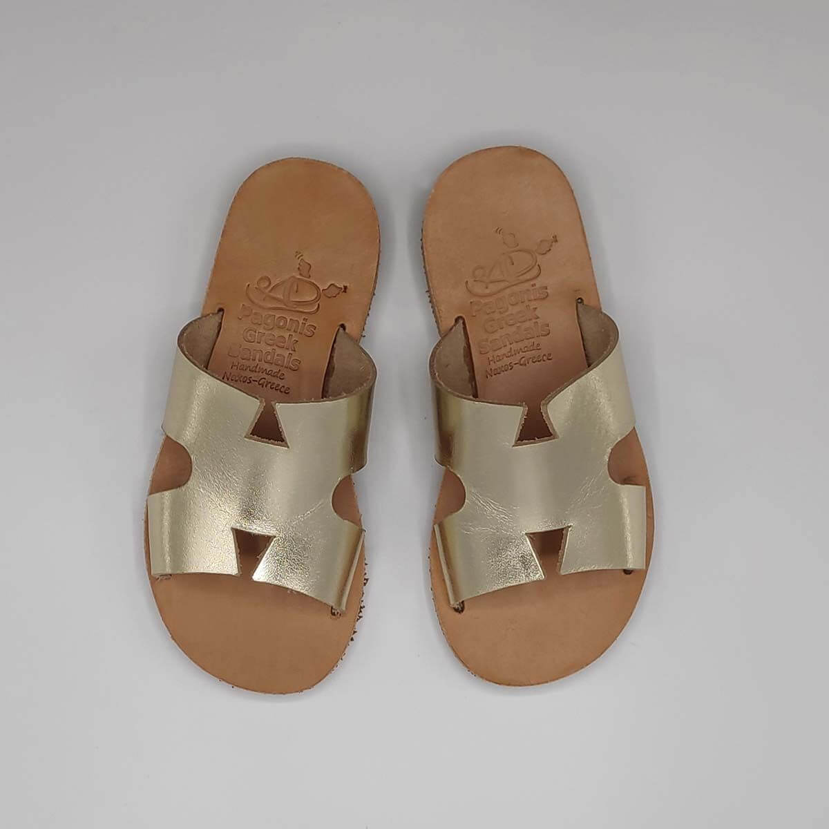 Kids Leather Slippers | Hermes Kids Sandals Leather Sandals | Pagonis Greek  Sandals