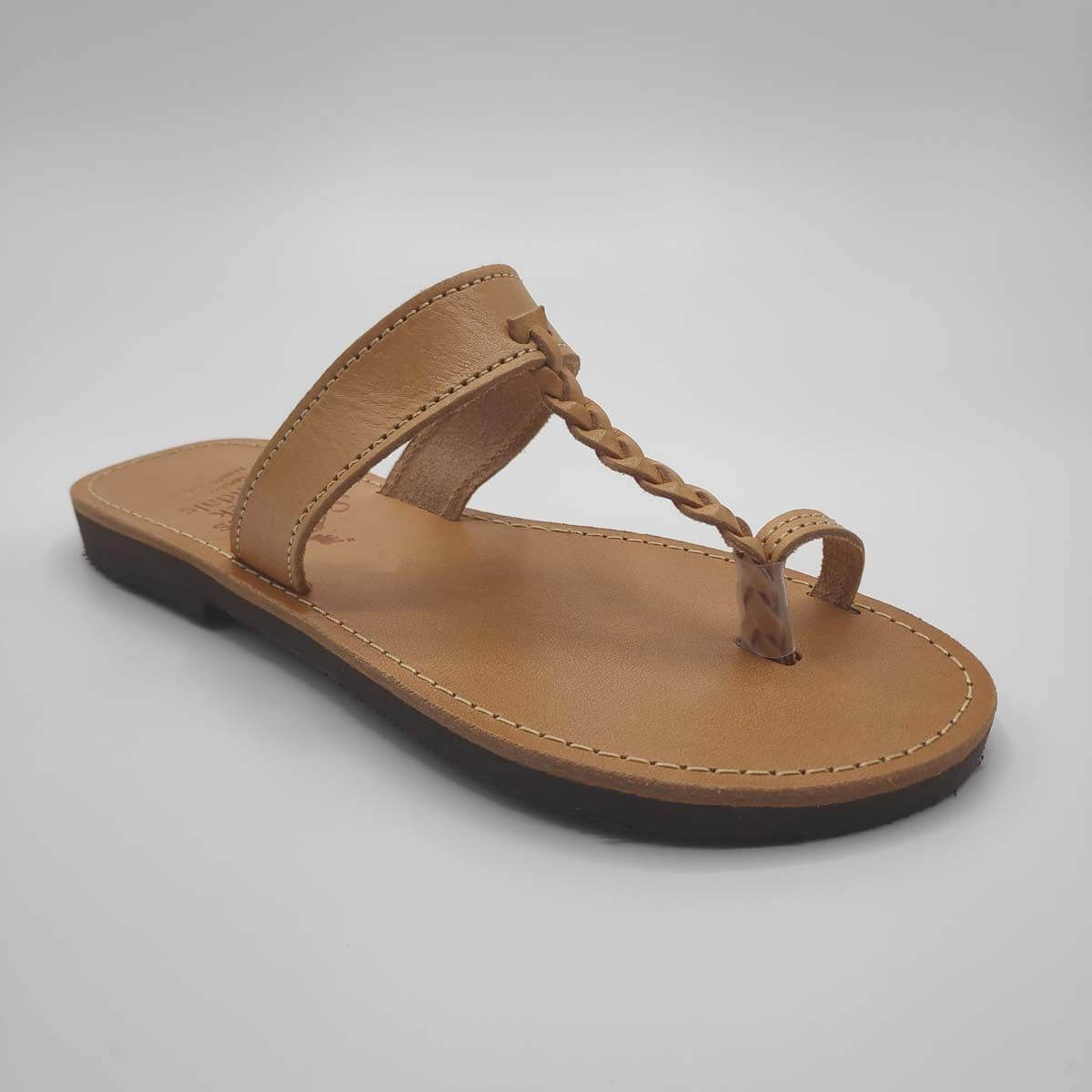 Braided Leather Sandal | Pagonis Greek Sandals