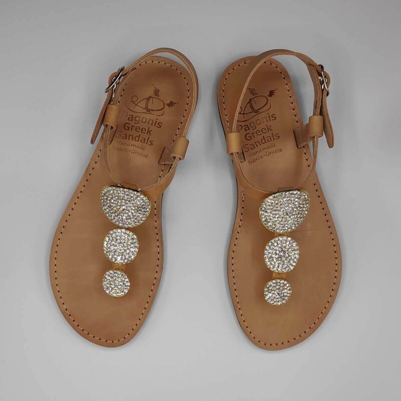 Kassandra jewelled sandals | Pagonis Greek Sandals