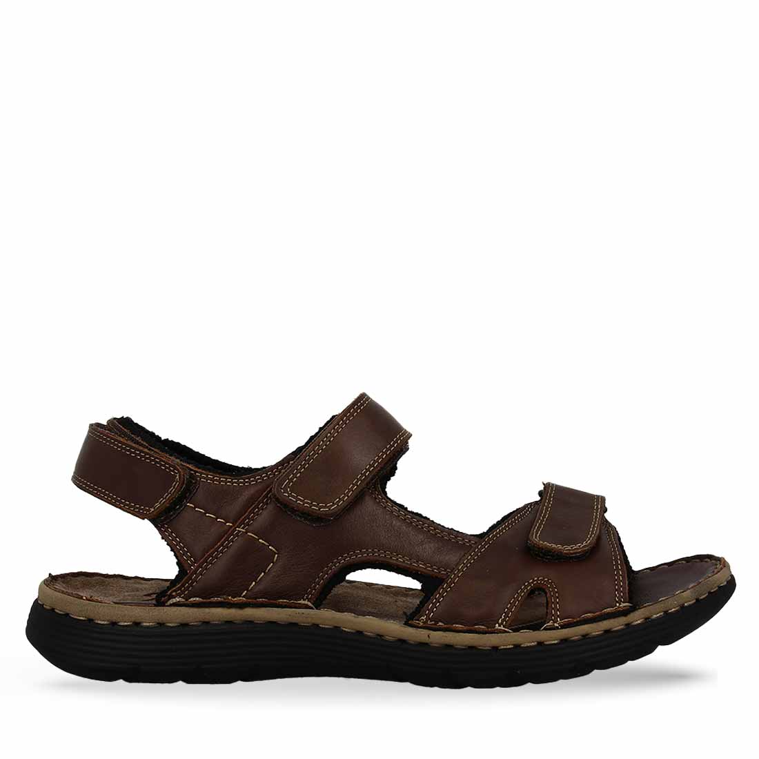 Men's Sandals With Velcro Parex Leather Sandals Pagonis Greek