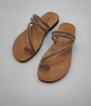 Leather Sandals with toe loop | Comi Kiani | Pagonis Greek Sandals