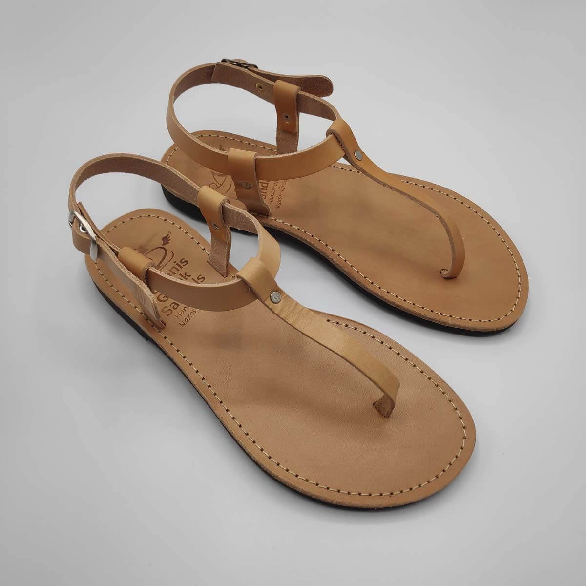 Back Strap Thong Sandals - Leather Sandals | Pagonis Greek Sandals