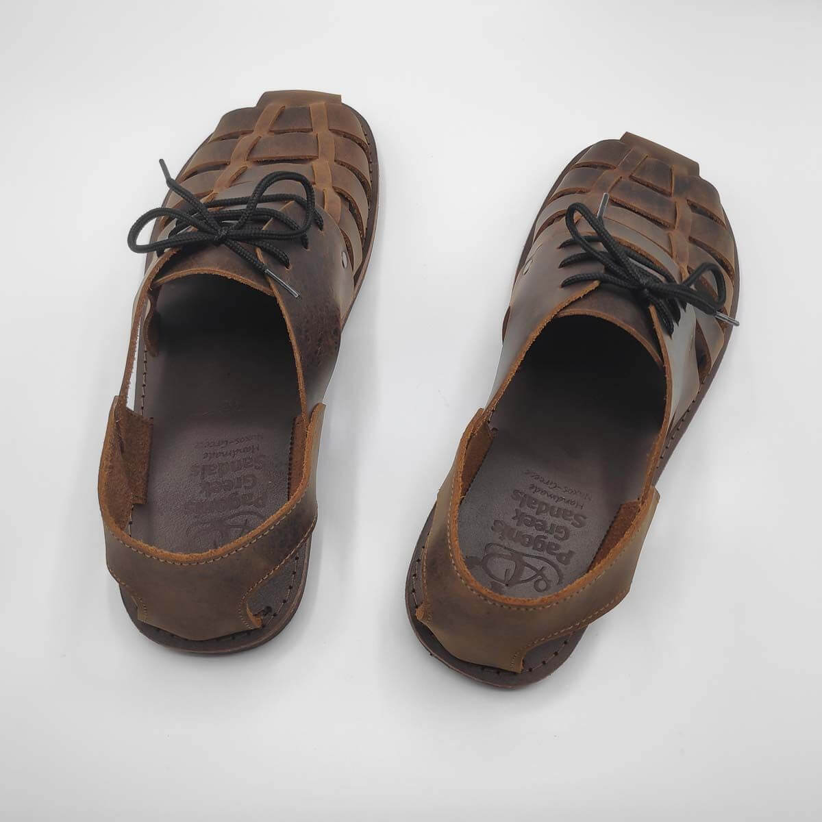 Thalassa Mens leather dress sandals | Pagonis Greek Sandals