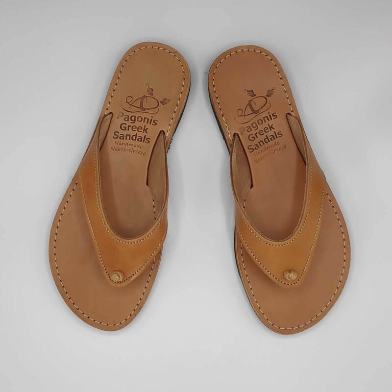 Lefgasa Leather Thongs Sandals | Pagonis Greek Sandals