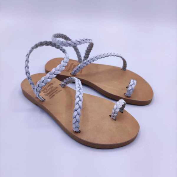 Eleftheria-Plexi-White-Leather-Sandal-Pagonis-Greek-Sandals
