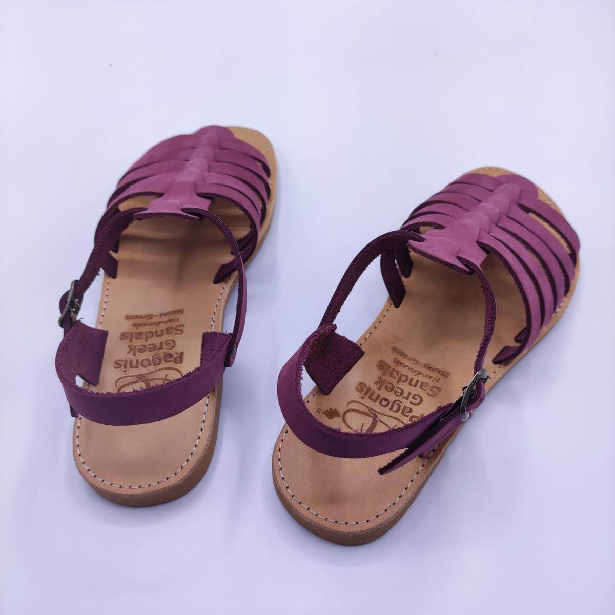 Women Strappy Gladiator Sandals Flats Purple