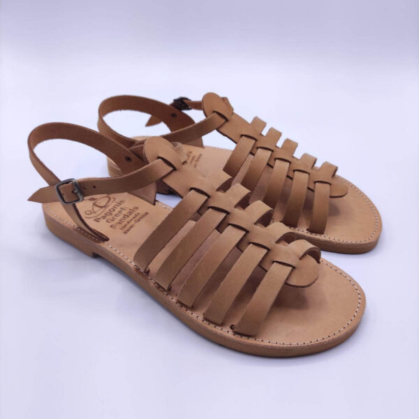 Women Strappy Gladiator Sandals Flats Nude