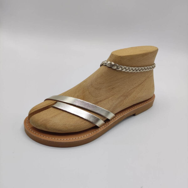 Bronze Leather Sandals Made in Greece