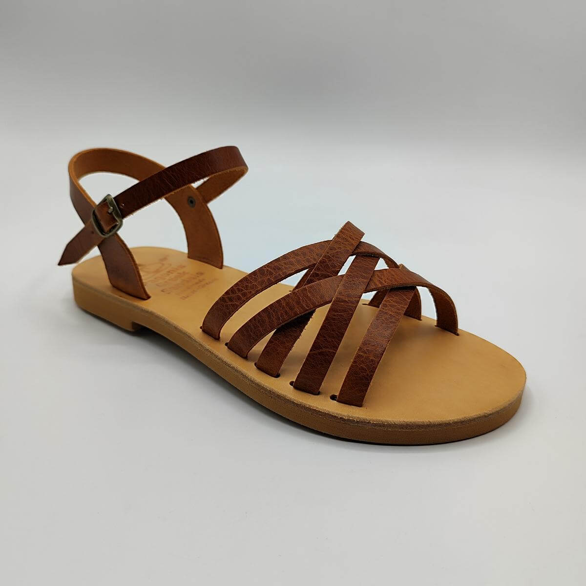 Mens Leather Mule Sandals - Leather Sandals | Pagonis Greek Sandals