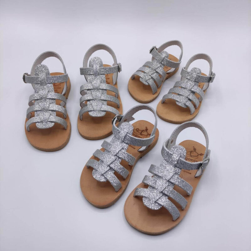 Baby Sparkly Sandals Wedding Silver