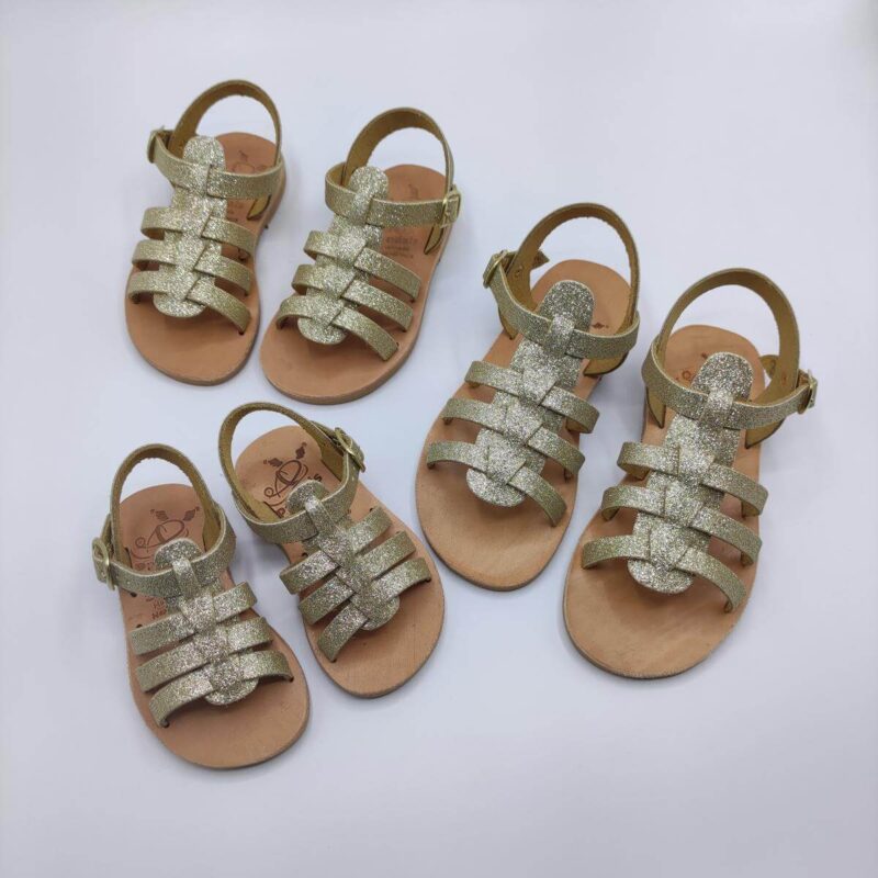 Baby Sparkly Sandals Wedding Gold