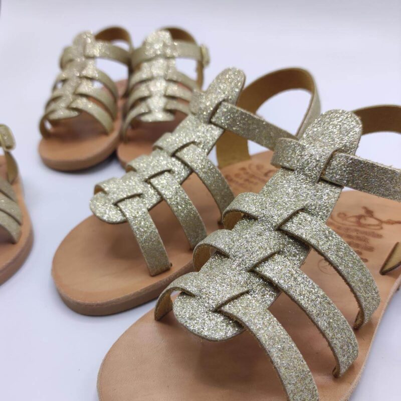 Baby Sparkly Sandals Wedding Gold