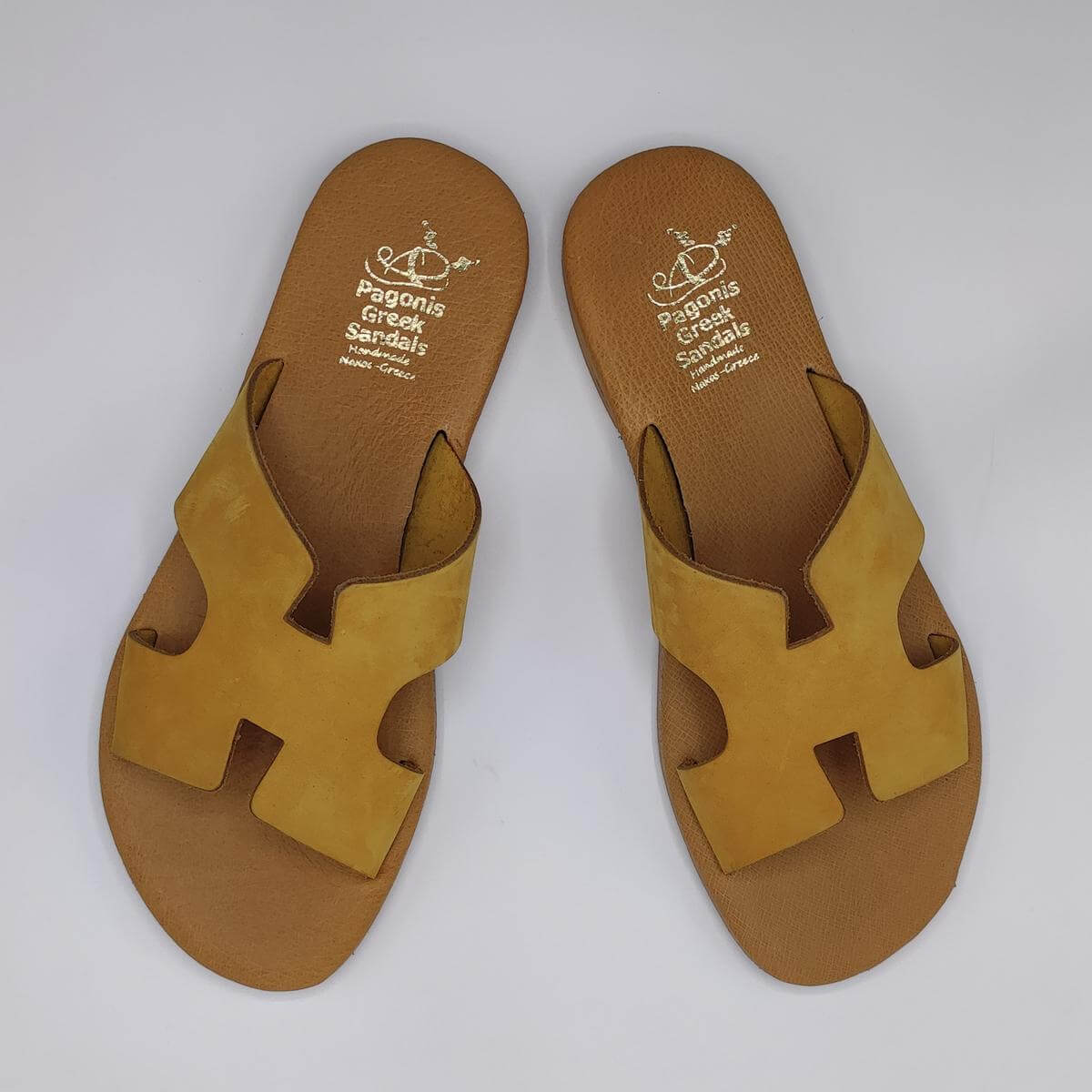 Comfort H Sandals Hermes H Cut Leather Ochra Color