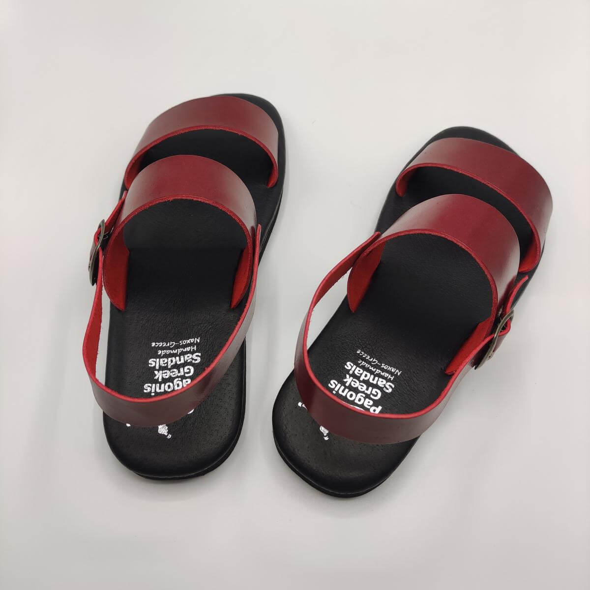 Comfort Mens Sandals With Back Strap Bordo Color