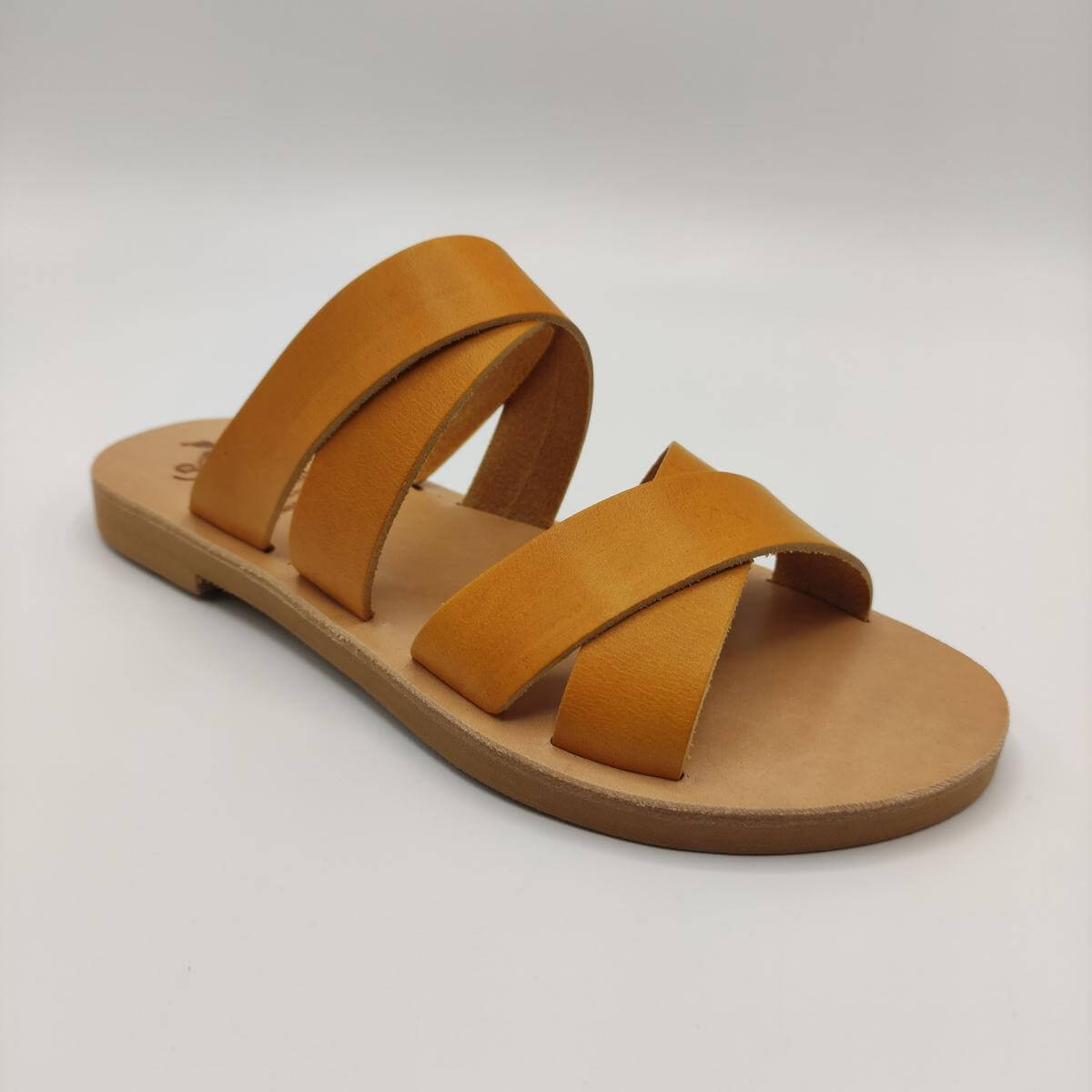 Tamar | Black Leather Strappy Flip Flops – Jerusalem Sandals
