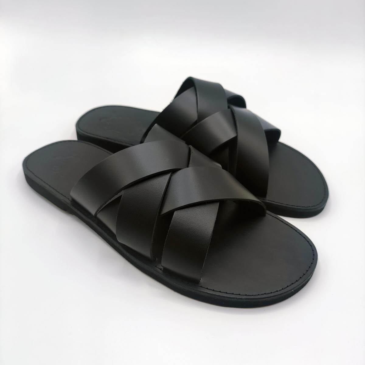 Fashionable Sandals Mens Total Black