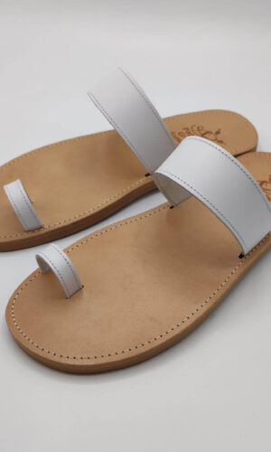 Men's Abner Leather Buckle Toe Loop Sandals - Brown – Jerusalem Sandals